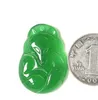 Naturalne autentyczne gatunki lodowe Green Agate Proszek Chalcedon Fox Mały trzy jade