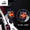 64 LED USB Şarj Edilebilir Dinamik LED Dönüş Işık Gözyaşı Kuyruğu Bisiklet Lambası Otomatik Bisiklet Sinyali Bisiklet Aksesuarları Dağ Bisikleti