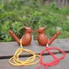 Forma do pássaro Apito Artes E Ofícios De Cerâmica Criativa Kid Brinquedos de Presente de Água Ocarina Venda Quente W8052