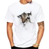 Atacado- Teeheart 3D Cat Cat camisetas Mulheres Verão Tops Tees Imprimir Animal Camiseta Homens O-pescoço de Manga Curta Moda Tshirts Plus Size