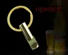 10pcs/lot Mini Gold Keychain Bottle Opener EDC Tool keychain keyring Keyfob Gift Key Holder Opener