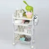 Elitzia ETST21 Salão De Beleza De Plástico Rolando Trolley Organizador De Armazenamento Cart 3 Camada Com Gaveta Duas Cores Opcional