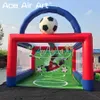 Porta da calcio gonfiabile con bersaglio in tessuto Oxford o PVC all'ingrosso con sfondo verde per carnevale e giochi all'aperto in vendita