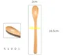 100pcs / parti 16.5cm 20cm Longth Natual Wooden Spoon Kaffe Tea Wood Stirrer Spoons Köksredskap