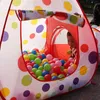 veelkleurige babytent voor kinderen opvouwbare speelgoedkinderen Plastic huisspel Piscina de Bolinha Speel opblaasbare tent werf bal zwembad