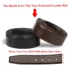 Men's Belt Accessories Business Alloy Perforated Leather Needle Belt Buckle Square Pin Buckle (Random Send)