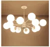 LED creative pendant light lamps north Europe 12/16 Globes blown chandelier lighting fixture