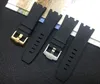 28mm Black nature Rubber silicone Watchband Men Watch Band For strap for belt offshore oak on2877