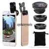 3 In 1 Universal Clip Mobile Camera Phone with Fisheye Lens for Iphone 7 5s 6 6s Samsung Galaxy S7 edge s8 s8 plus Huawei xiaomi