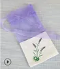 Fashion Purple Cotton Organza Lavender Sachets DIY Dried Flower Sweet Bursa Wardrobe Mouldproof Fume Gift Bag