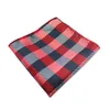 10 sztuk Plaid jedwabne chusteczki Paisley Wzór Hanky ​​Mężczyźni S Business Casual Kwadratowe Kieszenie Chusteczki Wedding Hankies