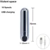 USB Potente mini vibrador vibrador juguetes sexuales para mujer clítoris estimulador 10 velocidades vibradoras para mujeres g spot av Stick Massager