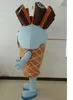 2018 Discount factory sale an ice cream mascot costume with big eyes for adult to wear