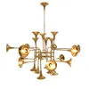 Delightfull Botti Hanging Lights Gold Chandelier Suspension Lamps Trumpet pendant 12/ 16/ 24 Head Dining Living Room Restaurant