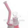 Commercio all'ingrosso Tubo dell'acqua in silicone alimentare da 8,3 pollici Mini Silicone Rigs Tubi per acqua Bong colore misto - SRS416