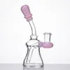 Roken Glass Water Pijp 6.6 Inch met Gratis Bowl US Color on Mouthpieck Banger Hanger Bubbler Oil DAB RUG HEUGELIJKE BONGS PERC BONG