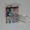 100 st vax dabbar dabbingverktyg med silikontips 120 mm glas dabber verktyg rostfritt stål rörrengöring verktyg5501686