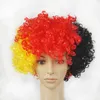 Fãs festa suprimentos bandeira cor peruca explosão cabeça peruca festival peruca partido vestir-se por atacado