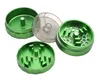 New type metal smoke grinder multifunctional aluminum 2 layer diameter 63mm aluminum alloy Grinder