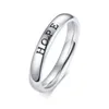 Free Engraving 3mm Hand Stamping Stackable Promise Rings in Stainless Steel Christian Jewelry Inspirational Faith, Hope, Love