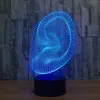 耳3D LED幻想夜ライト7色変更タッチスイッチテーブルデスクランプの家の装飾アクリルライトフィクスチャ＃R87
