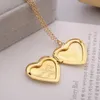 I Love You Heart Locket Necklace Silver Gold Chain Secret Message Photo Box Heart Love Pendants for Women Fashion Jewelry