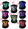 Unisexe Halloween Cosplay Vélo Ski Crâne Demi-Masque Fantôme Écharpe Bandana Cache-Cou Bandeau Magique Turban cagoule TO462