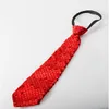 Mens Ties Glitter Unisex Sequin Pre tied Necktie Zipper Tie For Fancy Party Costume Wear2323619