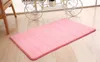 Partihandel - Användbar 40 * 60cm Minnesskum Campingmatta Badrum Horisontella Stripes Rug Absorberande Non-Slip Folding Bath Mats