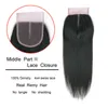 Lace Closure 16 Inches Only Silky Straight Colored Brazilian Human Hair 4x4 Lace Closure Ombre Weave Hair Extensions Medium Brown 9134839