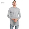 Hot Sell Topy Tees Hooded Z Długim Rękawem Wiosna Summer Men's T-Shirt Hip Hop Round Neck Men Casual Pullover Tops T-shirt