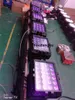 フライトケース屋外LEDプロジェクターRGBWA UV 6in1マルチカラーDMX 512 LEDウォールワッシャー24 x 18 W LEDステージシティカラーフラッドライト