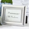 MagiDeal petit Vintage 2.8 * 1 pouce cadre Photo Style lieu nom carte Table de mariage porte-carte argent/or-grands cadeaux