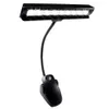 LED Gadget New Flexible 9 LEDs Mighty Bright clip-on Orchestra piano music stand LED light Table Reading lamp High Quality FAST SHIP