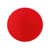Hot sell Round Silicone Non-Slip Heat Resistant Pot Table Mats Holder Coaster Cushion Placemat Pot Table Mat Silicone Placemat lin4506