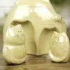 Wiejski śliczny ceramiczny szczęśliwy kot domek wystrój rzemiosła dekoracje pokój porcelanowy figurka zwierząt Manki Neko dekoracje ślubne