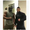 Nouveaux gymnases Vêtements Hommes Débardores d'hommes avec Homme à capuche Bodybuilding Stringers Débardeurs Débardeurs Singulet Chemises sans manches