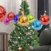 24pcs /ロット10色クリスマスツリーボールのつまらないものクリスマスカーニバルパーティーぶら下がっている飾りクリスマスの装飾用品ノベルティギフト