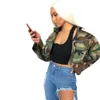 Plus größe Mode Camouflage Muster Langarm Jacken Frauen 2018 Casual Hochwertige Kleidung Frauen Jacken und Mäntel