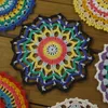 14Piese - 7design-- Per design 2 PCS Beautiful Crochet Vintage Doily Vintage Handmade Multi Colored Doilies Coasters231n