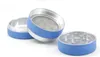 Three Layers Aluminum Alloy Tobacco Grinder New Style Multi Colors Coated with Silicone