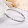 Römische Ziffern hohlen Edelstahlarmband Mode 18 Karat Roségold Diamant Armband Titan Stahl hohlen Damenarmband