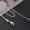 Hot Sale 925 Plated Silver Link Chains Necklaces Fit For Pendant Charm For Women Men Luxury S925 Jewelry Gift