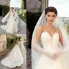 Eddy K abiti da sposa una linea di pizzo applique corte strascico abiti da sposa innamorato abito da sposa su misura di alta qualità