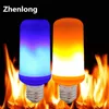 Blaues Feuer E27 LED-Flammeneffekt-Feuer-Glühbirne, kreative Lichter, blaue flackernde Atmosphäre, Halloween-Weihnachts-Dekorationslampe