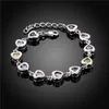 Bracelet en argent sterling bracelet en pierre de coeur de couleur; Bracelet neuf hommes et femmes Bracelet en argent 925 SPB368