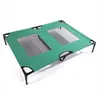 Free shipping Wholesales 2018 Detachable Assembly Style Breathable Pet Steel Frame Camp Bed L Green Dog Supplies