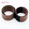 FACILE À UTILISER FASHION outils magiques pour les cheveux French Hair Ties Girl Hair Styling Donut Former Foam Twist Magic Tools Bun Maker Blac Coffee COLOR