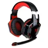 Kotion Varje G2000 Over-Ear Game Gaming Headphone Headset Earphone Headband med Mic Stereo Bass LED Light för PC-spel 10st / lot