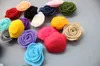 Gros-200pc / lot moins cher Prix 1.5" Felt Fleurs, multi Rose Fleur Rosette Fleur Filles Chapeaux Accessoires de cheveux 26colors